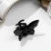 Hair crab "gloss" butterfly mini, 4 cm, black
