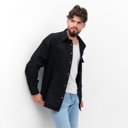 Men's shirt mist overSize size 56, black-1