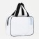 Cosmetic bag with lightning, white/black color
