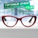 Glasses GA0512 (color: C2 black, red; diopter: +2.5; tint: no)