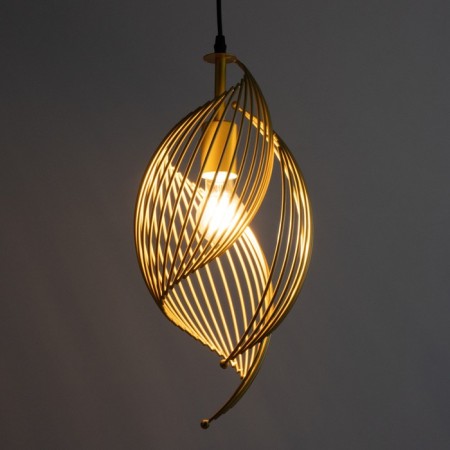 Lamp Bayerlux "Shella" E27 40W gold 22x100 cm-3