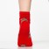 Winter women's socks "bears", red color, size 23-25 ​​(37-40)