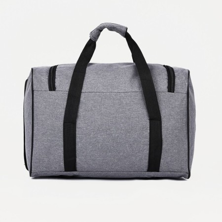 Road bag with lightning, external pocket, long belt, gray color-1