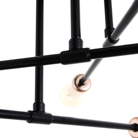 Chandelier 2232/6 E27 40W black and gold 60x60x21 cm Bayerlux-3