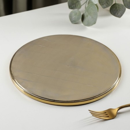 Ceramic serving dish "Golden Blick", 24 × 1 cm-2