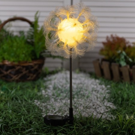 Garden lamp on a sunny battery "Block", 70 cm, 1 LED, glow warm white