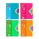 Notepad on the crest A6, 100 sheets, line, plastic cover, with dividers, New, mix