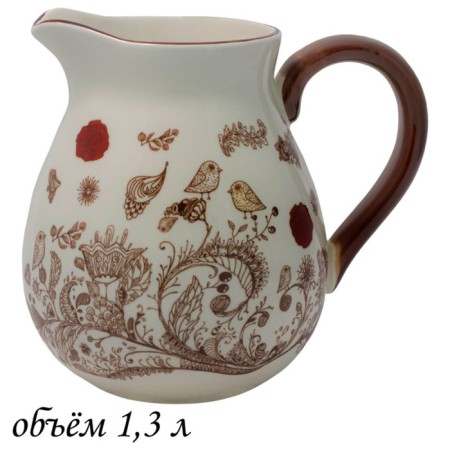 Jug Lenardi "bird courtyard", 1.3 l