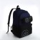 Young backpack from a lightning textile, 3 pockets, a bag, a suitcase holder, black/blue color
