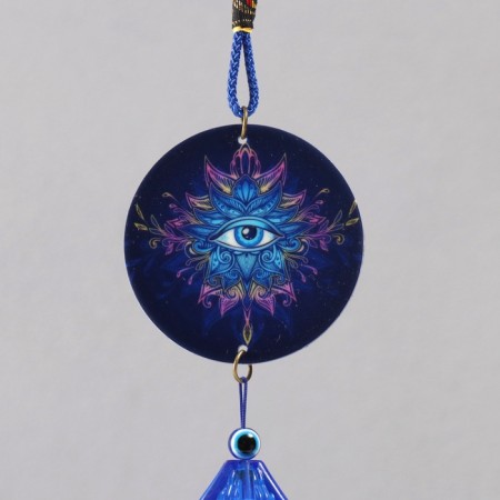 Wind Music Metal from the evil eye "All -Seeing Eye" 3 bells 45 cm-1