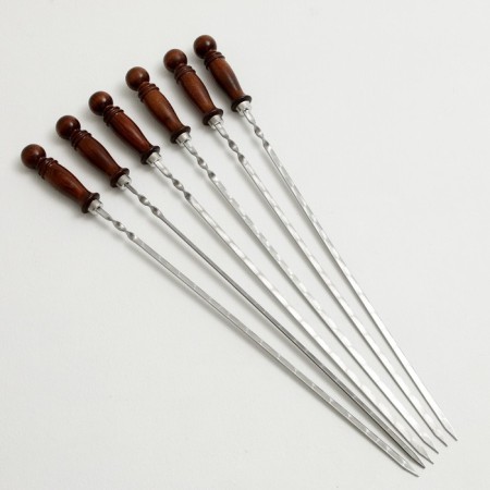 Set for barbecue "Mangalych" Shampur 50 cm - 6 pcs, dough, suspension-6