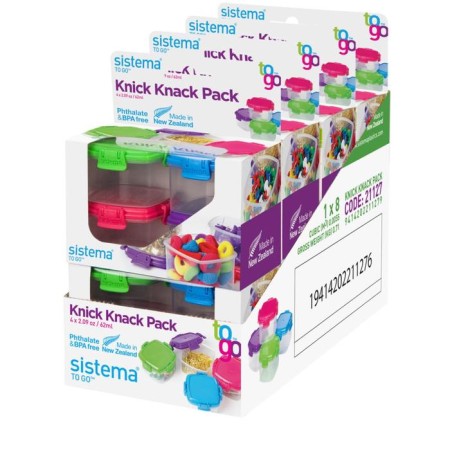 Set of mini-containers 62 ml, 4 items, mix-5