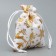 Bag Gift canvas "Golden Flower", embossing, 10 x 12 cm +/- 1.5 cm, New Year