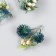 Flowers for decorating "Echinops with berries" Green 8 cm