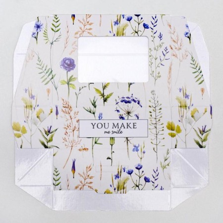 Confectionery packaging, boxing box "Flowers", 10 x 8 x 3.5 cm-2