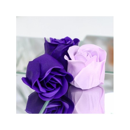 Soap roses, purple and white, set 4 pcs.-8
