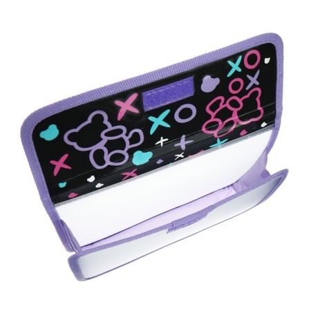 A5 notebook folder (240 x 205 x 40 mm), with Velcro valve, plastic/textiles, Hatber "My Bear"-3