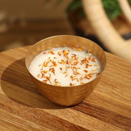 Ароматическая свеча в чаше 200 гр, парафин, marigold-1