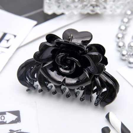 Hair crab "Noch" rose, 6.8 cm, matte and gloss, mix