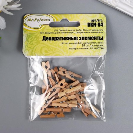 Set of decorative mini-trumpers Mr.Painter "Natural" 25 pcs-1