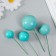 Decor for creativity "Balls turquoise" d = 2; 3; 3.5 and 4 cm set 20 pcs