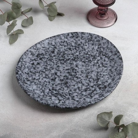 Porcelain dish for feeding Magistro Granit, 25.5 × 23 cm