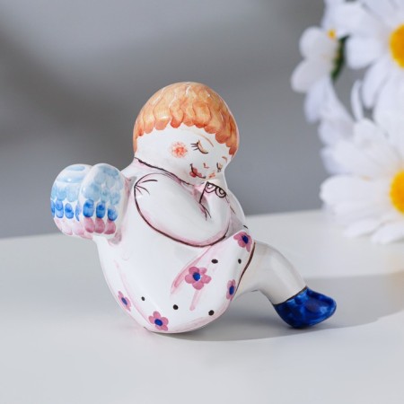 Souvenir "Angel Singing", Yaroslavl Mayolik, h = 4 cm
