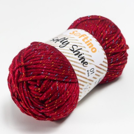 Yarn 70% acrylic, 30% silk "Softy Shine" 50 g 85 m color 10 borders-1