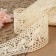 Knitted lace, 65 mm × 10 ± 1 m, beige color