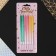Candles for cake with sparkles, multi -colored, 6 pcs.
