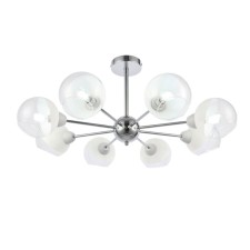 Ceiling EVOLUCE lamp. Sle102702-08. Giorte. 8x40 watts, E14, 79x79x34.5 cm, chromium color
