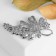 Brooch "Flower Lilac", white color in silver