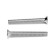 Screw, secret, galvanized, din965, m4x35 mm, 1000 pcs