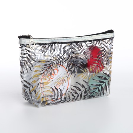 Cosmetic bag with lightning, yellow/black color-3
