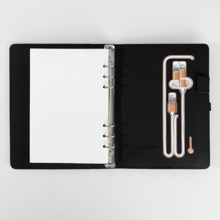 Diary with a built -in charger 8000 mAH and a flash drive 16 GB “Leo”, 17.5 x 23.5 cm-8