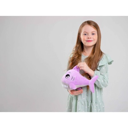 Soft toy "Shark", purple color-5