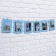 Girland for photos with clothespins "Blue", 6 pcs.