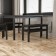 Banquet, 450x330x800, black/array of birch