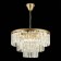 Suspended chandelier ST LUCE. SL1624.203.12. Ercolano. 12x40 W, E14, 60x60x38 cm, Shampan