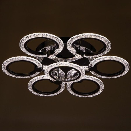 Economic Service chandelier with PDU 01506 LED 112W 3000-6000k, Dimmir., Chrome 60x60x10 cm-3