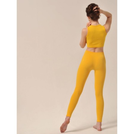 Women's Legins in the Rubber Leggings RIB, size 46-48, lemon color-1