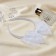 Hair cap "Schoolgirl" Triple Bant, 1 cm, white