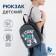 Baby backpack on lightning, blue color