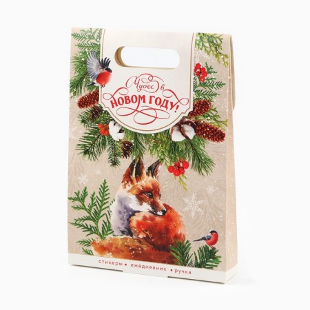 New Year's gift set, diary, stickers, handle "Miracles in the New Year"-5