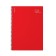 A4 notebook 80 sheets, a cage on a spiral, Erichkrause, "Words" plastic cover red