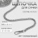 A chain for a bag, with carbines, iron, 7 × 7 mm, 120 ± 2 cm, silver color