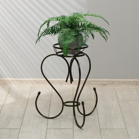 Flower stand, floor, 1 pot, d = 17 cm, bronze, "tulip"-2
