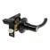 Latch (fashion 3186), interior, latch, 3 keys, matte black color