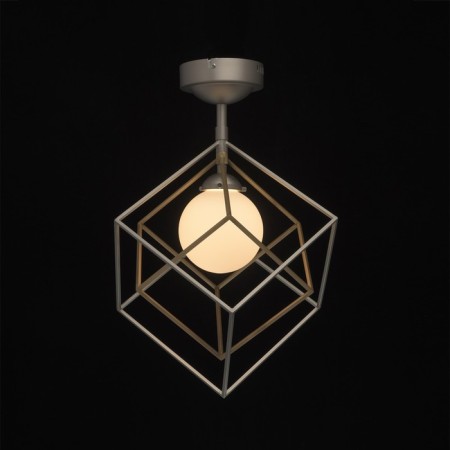 Lamp "Prism", 7W LED 3000k 560lm, nickel color, bronze-1