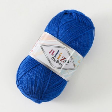 Yarn "My Baby" 100% acrylic 150m/50g (141 blue)-1
